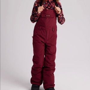 XS Burton Skylar Bib Pants in Mulled Berry